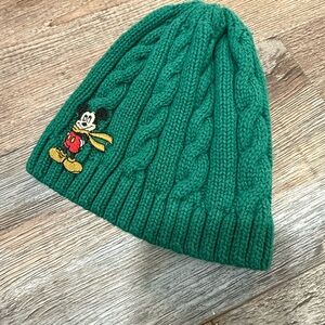 Disney Mickey Mouse Infant Green Knit Hat